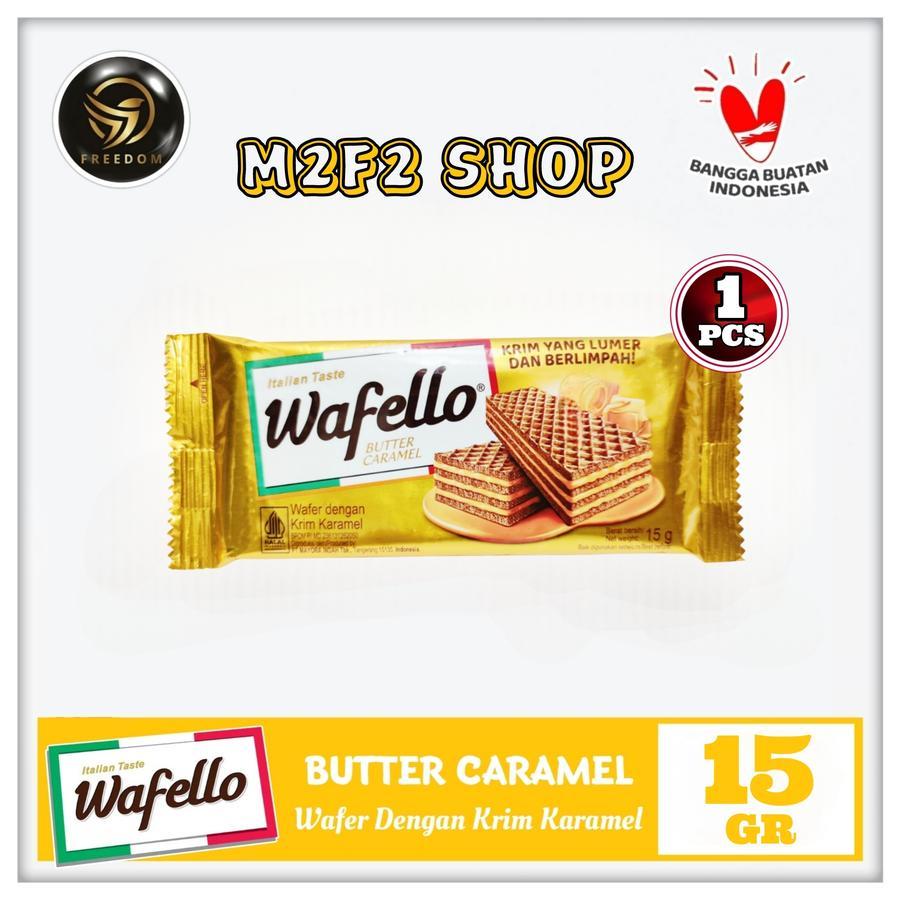 

Roma Wafer Wafello Butter Caramel | Krim Karamel - 15 gr (Kemasan Satuan)