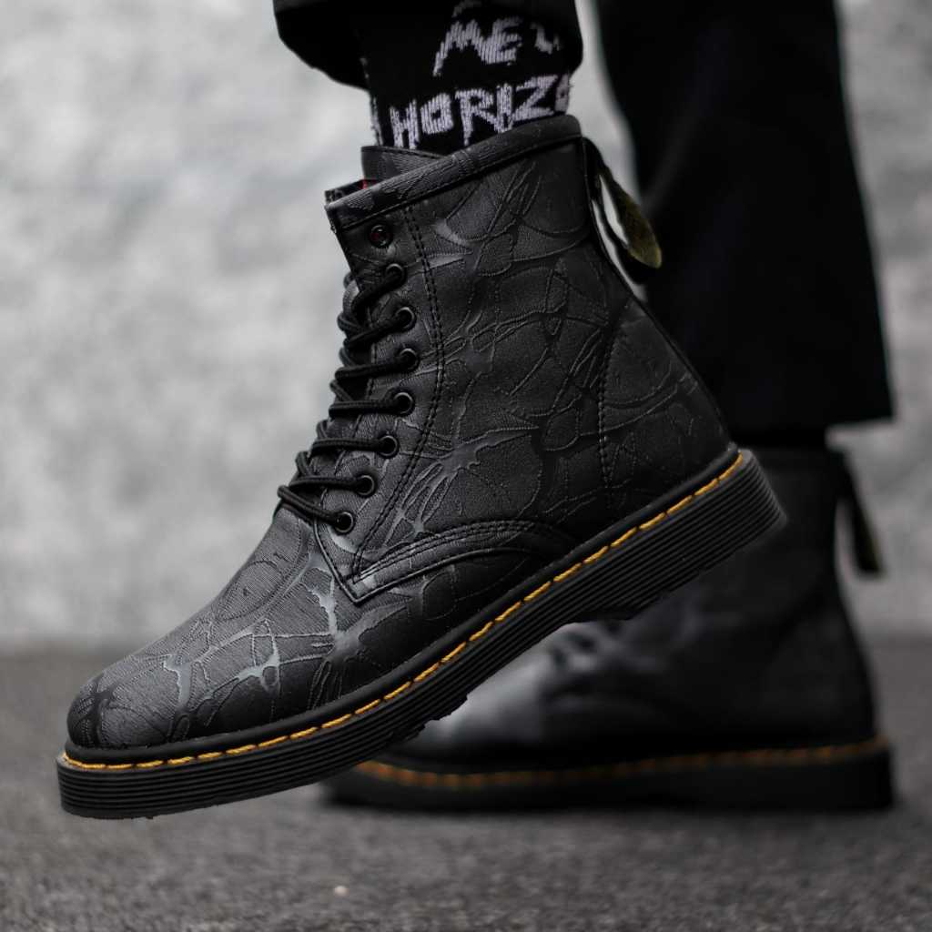 Sepatu Boots Pria Hitam Casual Kerja