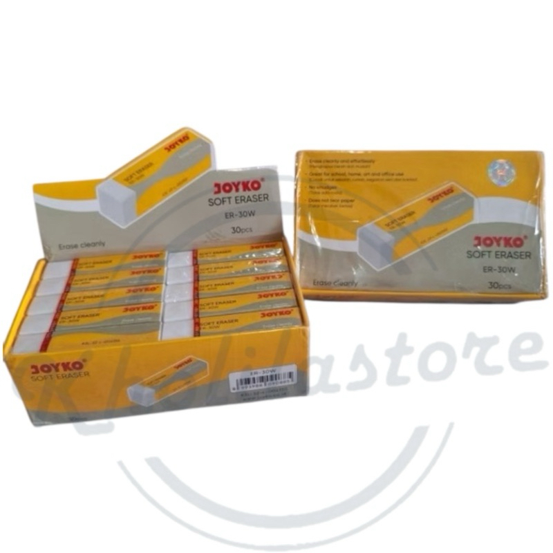 

(30 pcs) Eraser / Penghapus Joyko Putih ER-30W