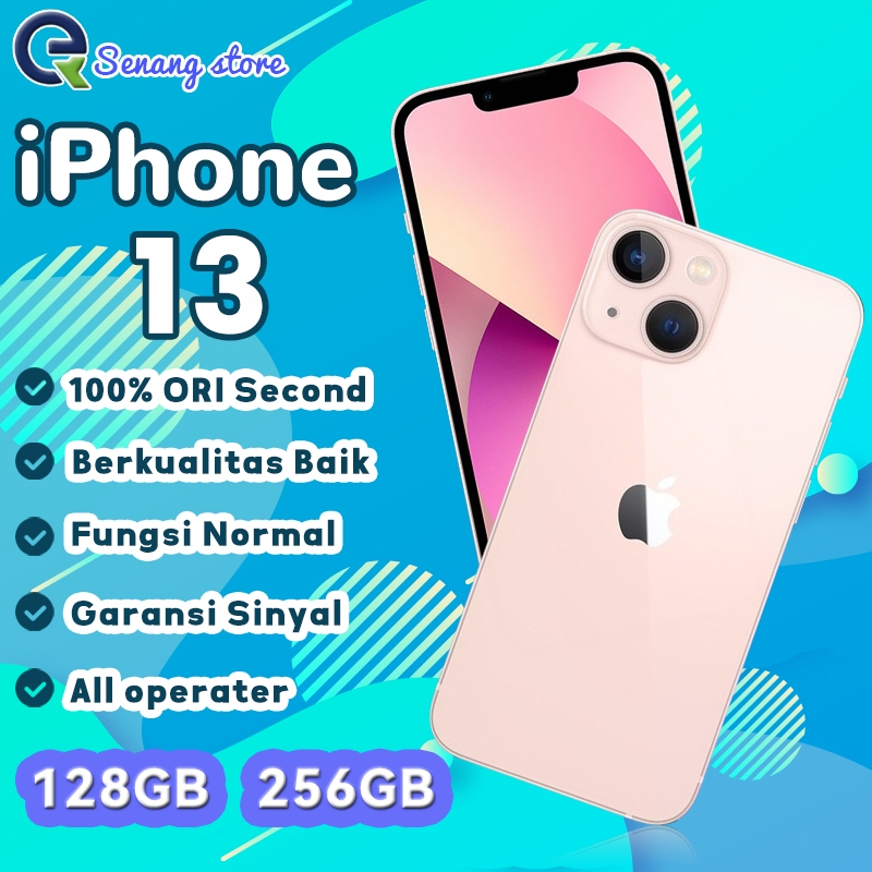 iphone 13 128G 256G Second LCD ORI 100% fullset IMEI Terdaftar All Operator No Minus like new IP 13