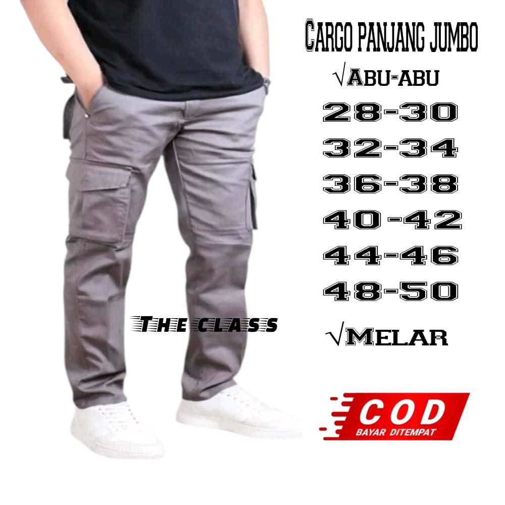 Celana Panjang Cargo Pria Big Size 28-54 / Cargo pria Big Size Jumbo / Celana pria cargo Jumbo Big S