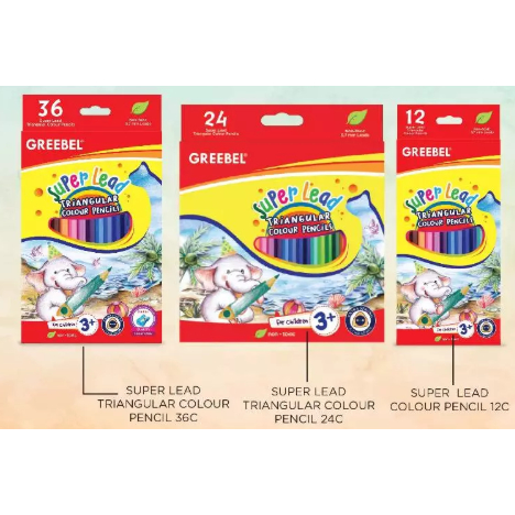 

GREEBEL Pensil Warna / Super Lead Colored Pencil / Warna Lebih Nyata