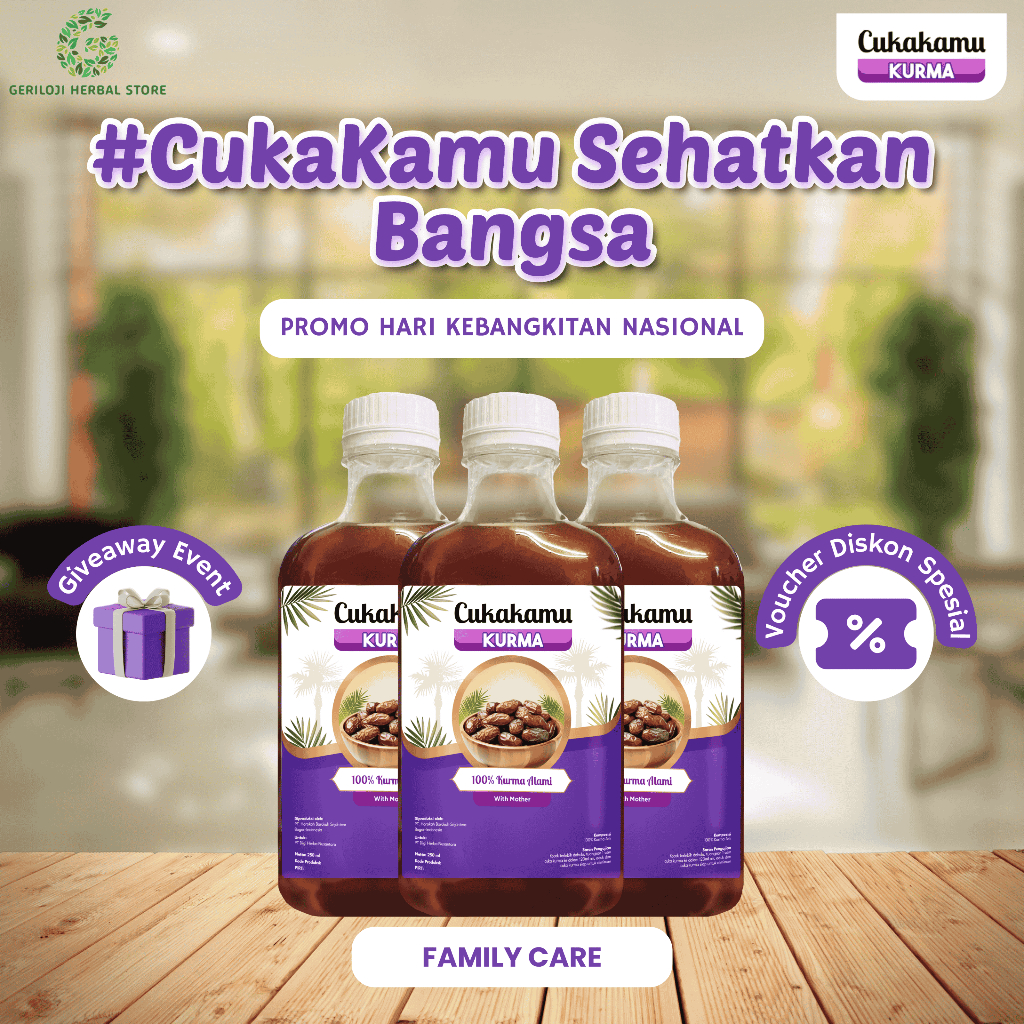 

[ FREE GIFT ] CUKAKAMU Family Care - Gula terjaga, keluarga bahagia - 3 Botol