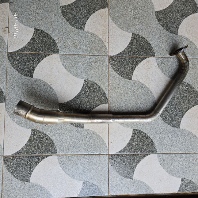 header pipa leher knalpot all new r15 vva v3 - v4 - r15m - xsr 155 ronin tridente 3tech original