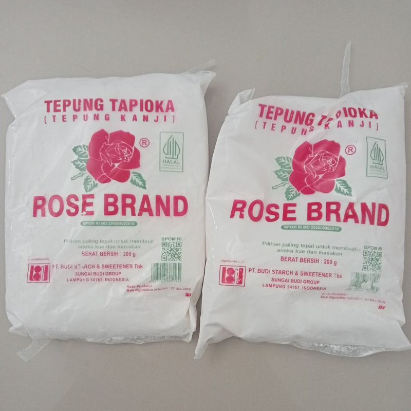 

tepung tapioka(kanji) rose brand kemasan 200gram