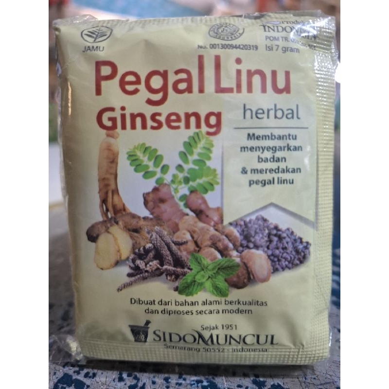 

Jamu Pegal Linu Ginseng Sidomuncul 1 Sachet