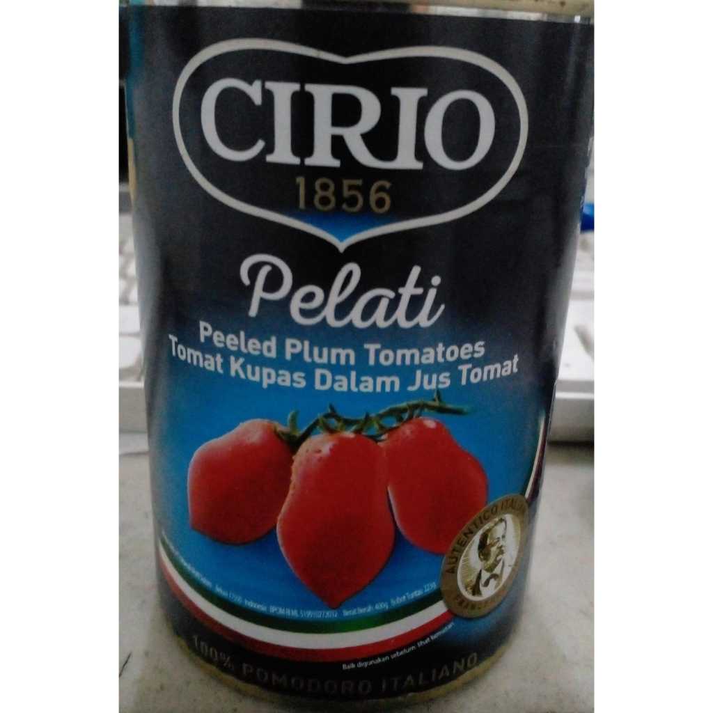 

Cirio Peeled Plum Tomatoes / Ciao Italian Peeled Tomatoes 400 gr exp. 12.2027