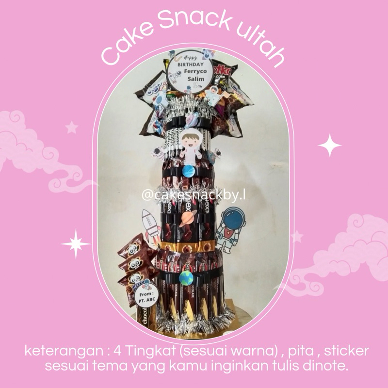 cake snack 4 tingkat / hadiah / ultah / gift