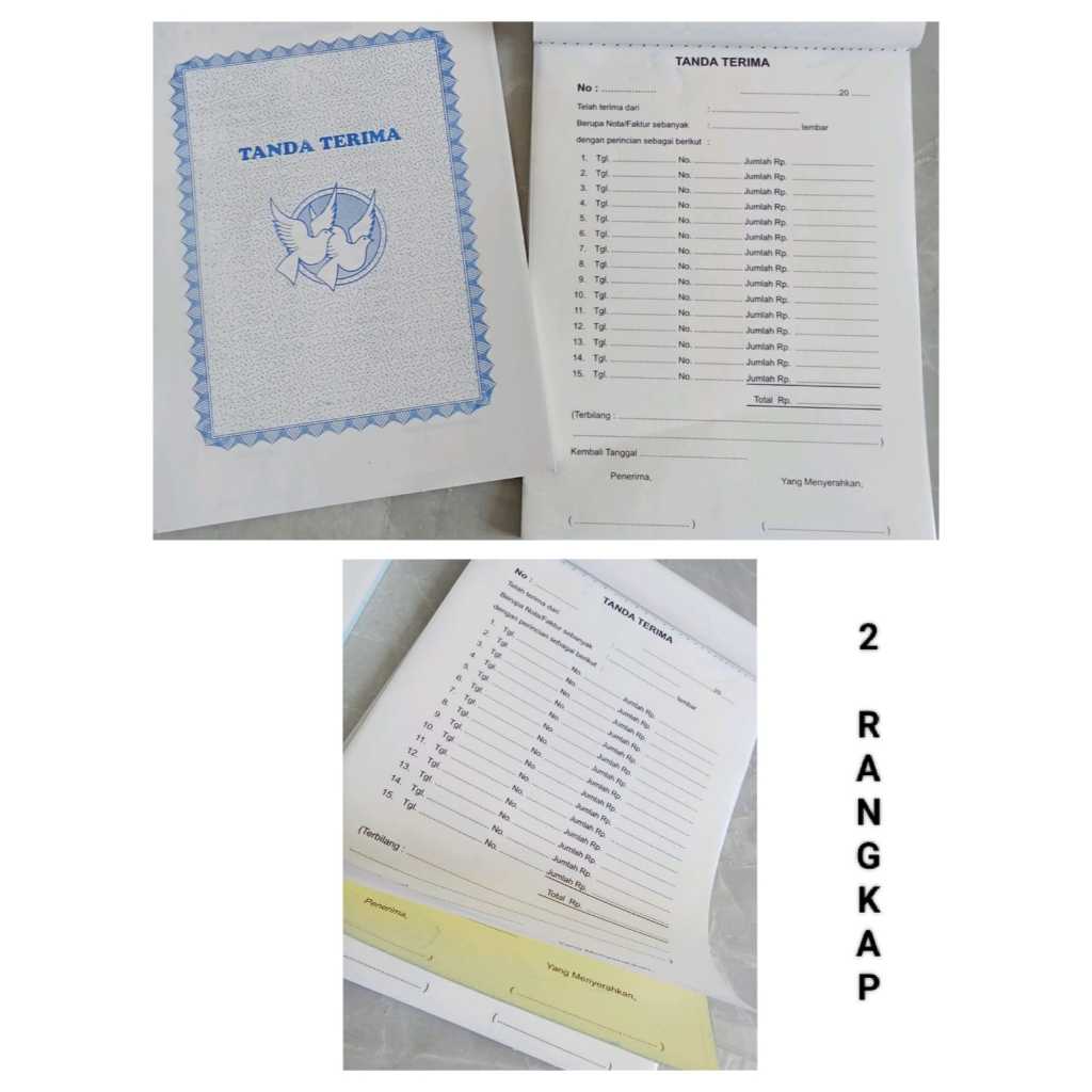 

Buku Tanda Terima Faktur 2 Ply NCR / 2 Rangkap (PCS)