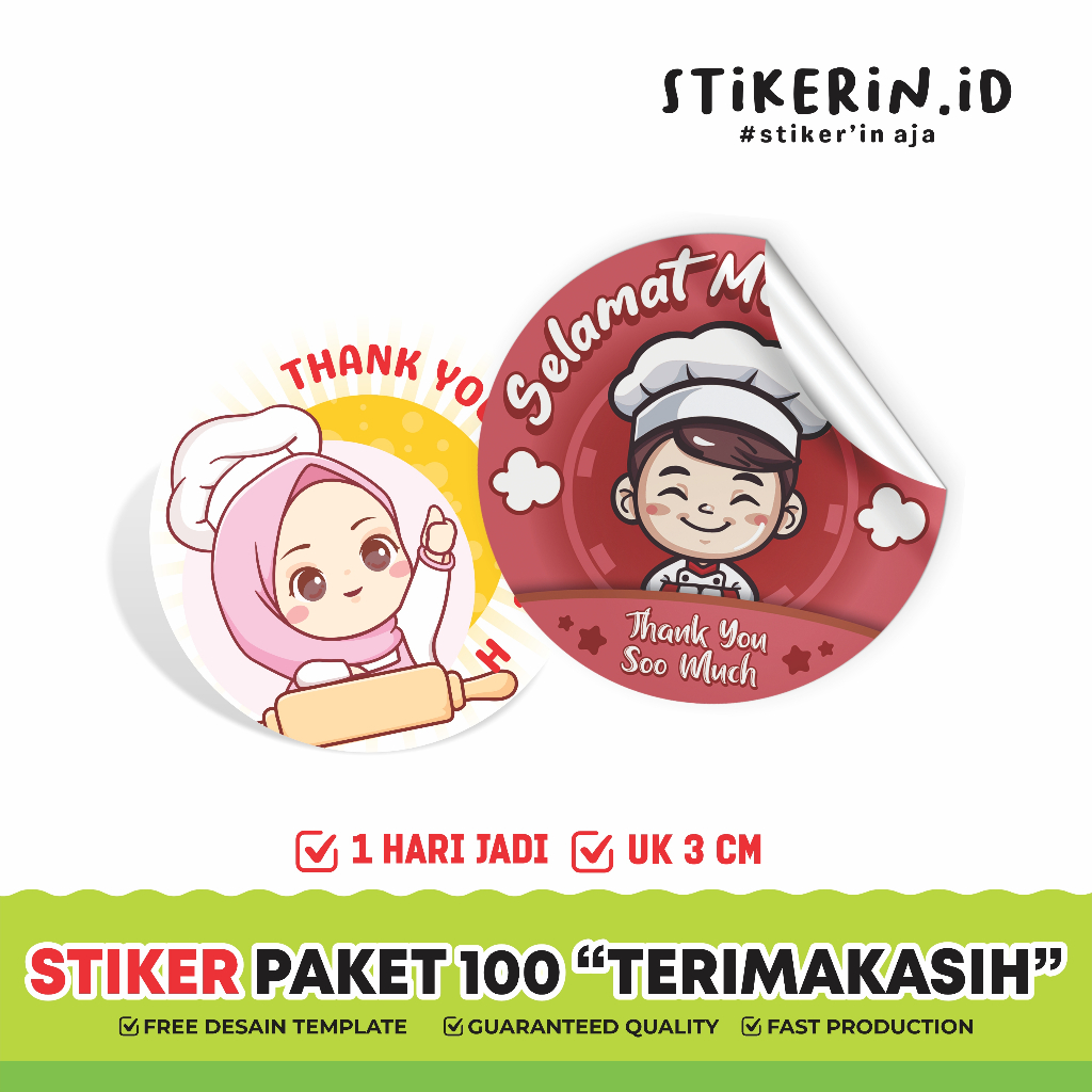 

Stiker terimakasih /stiker thank you soo much / stiker thxyou paket 100
