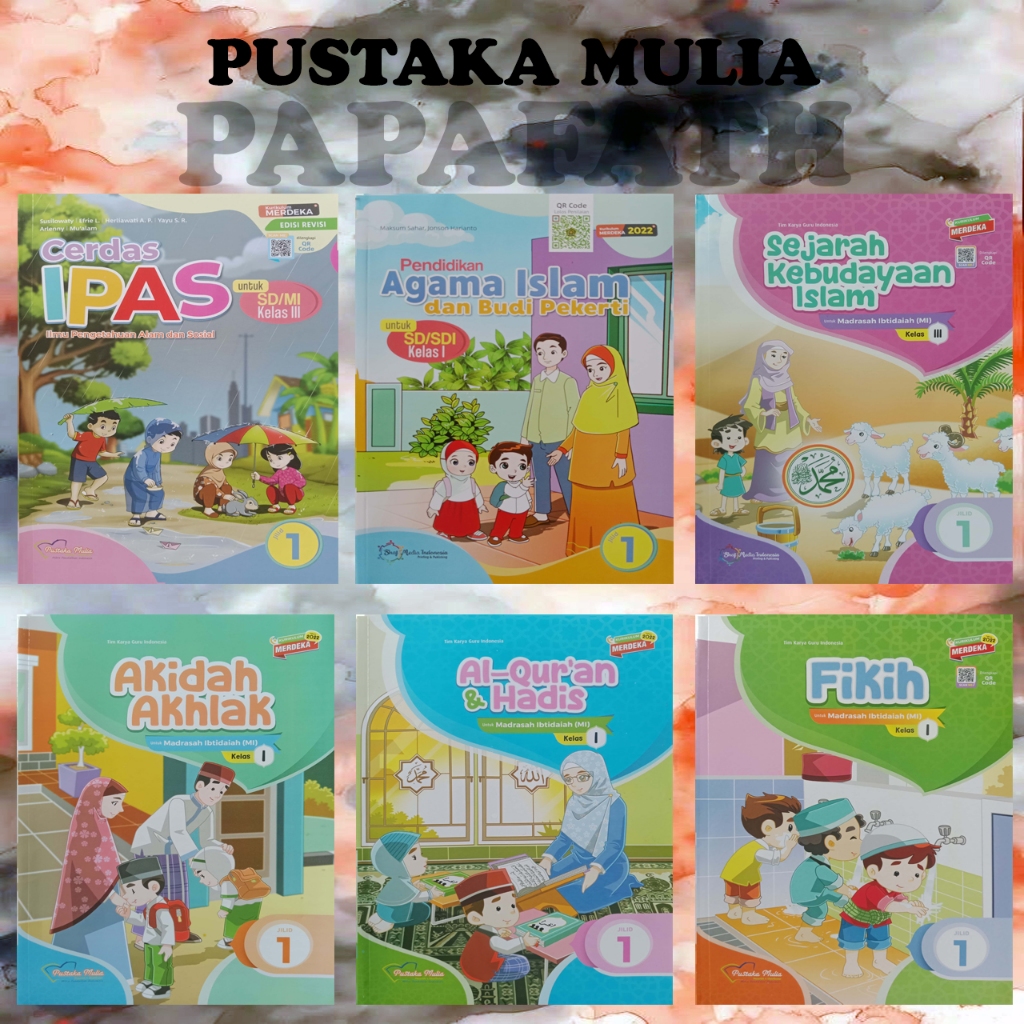 Buku Pustaka Mulia SD/MI Kelas 1 - Kurikulum Merdeka