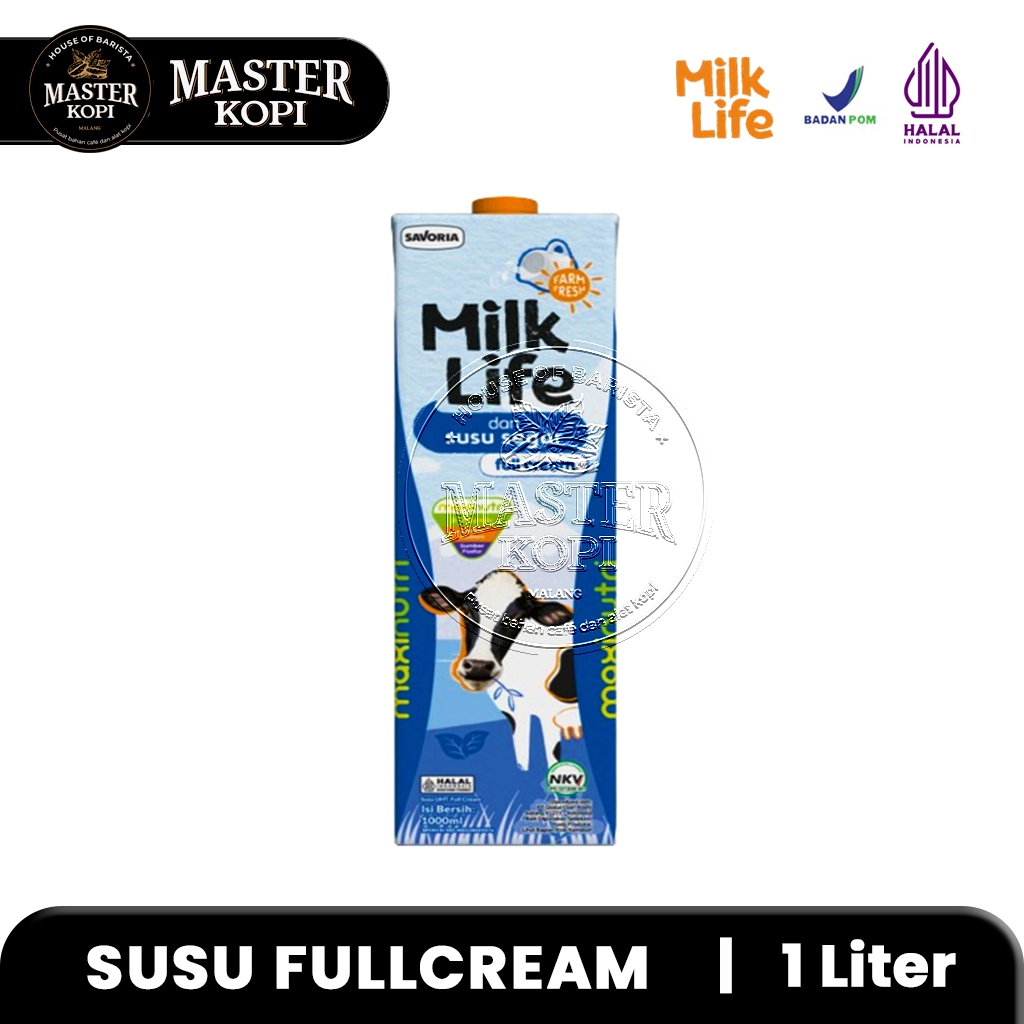 

Susu UHT Milk Life 1L / Susu Full Cream Milklife 1 Liter