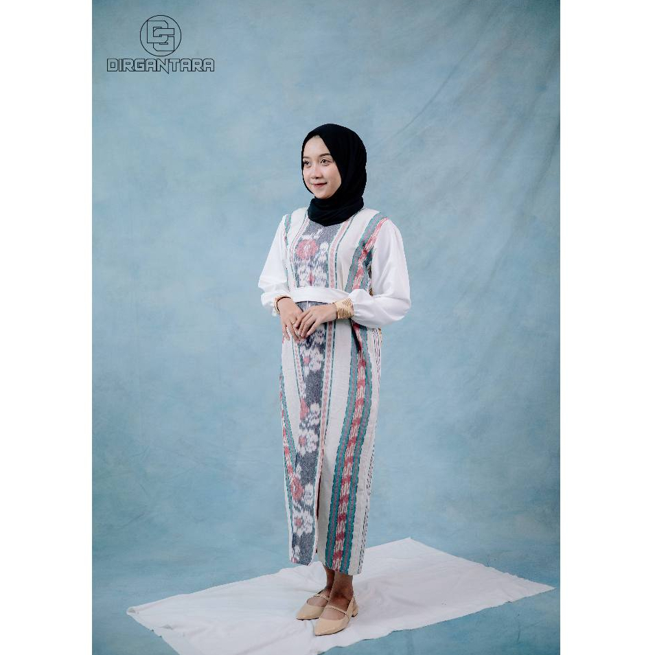 GAMIS TENUN MEIHRA DERSS TENUN MURAH DRESS KONDANGAN KEKINIAN BUSANA MUSLIM MURAH DRESS TENUN MOTIF 