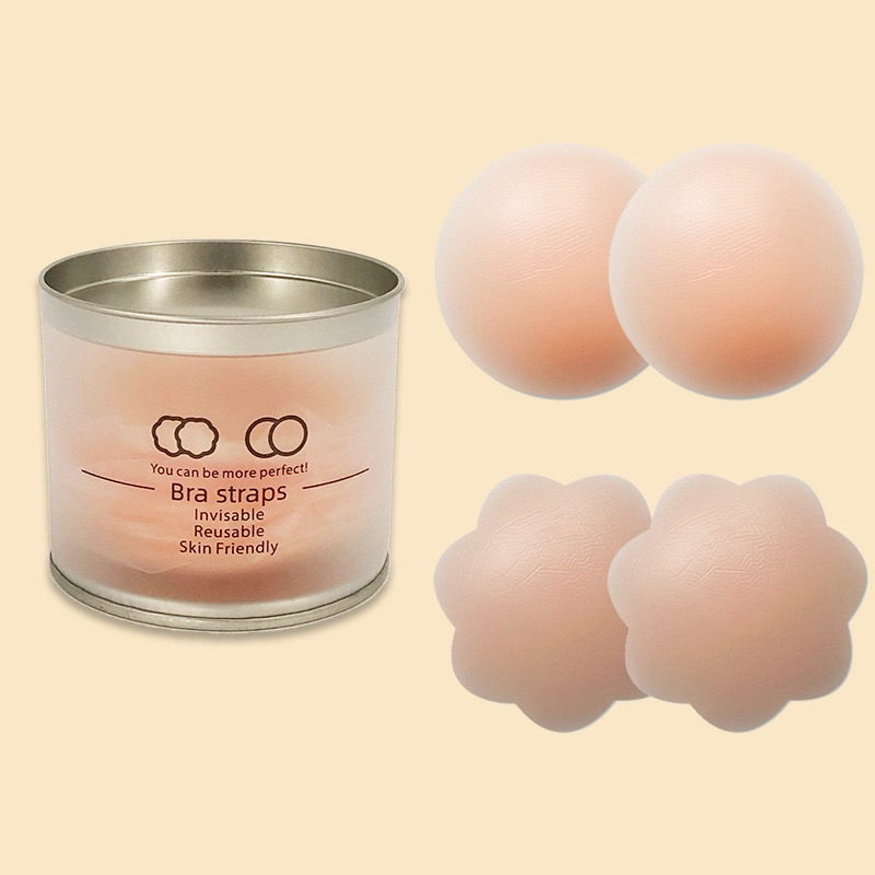 Silikon Bra Tempel Penutup Puting Bulat Nipple Cover Silicone Pad BH