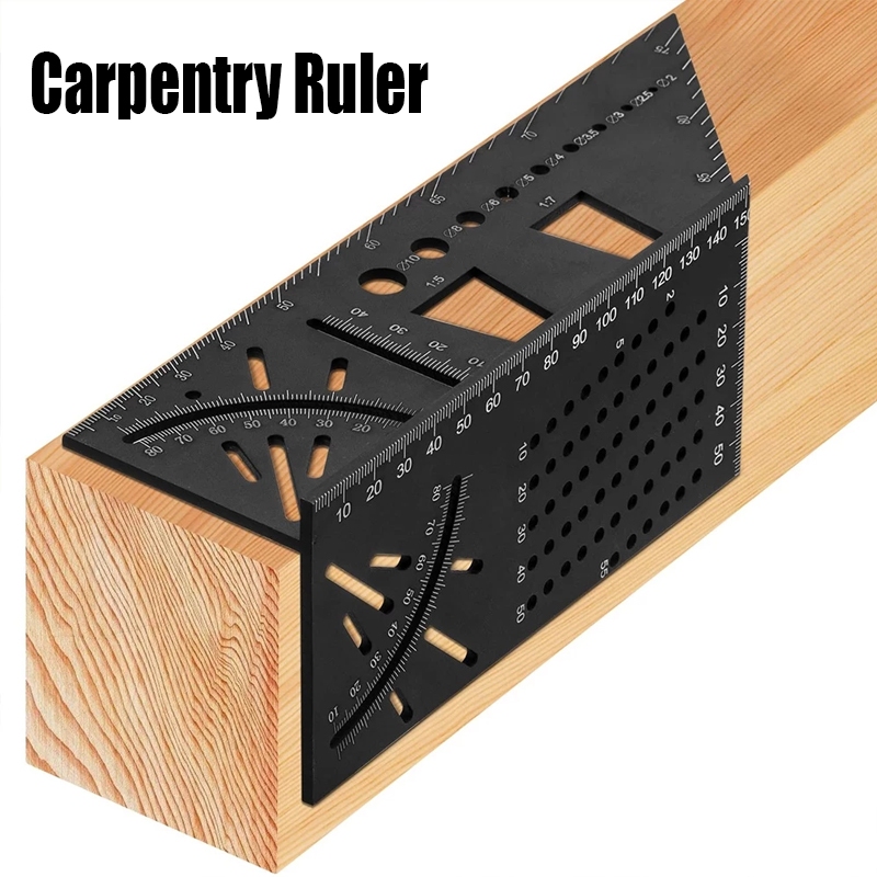 

Penggaris 3D BESAR TEBAL Multifungsi bermacam Sudut Siku BONUS Pensil Multi fungsi Angle Ruler Bor