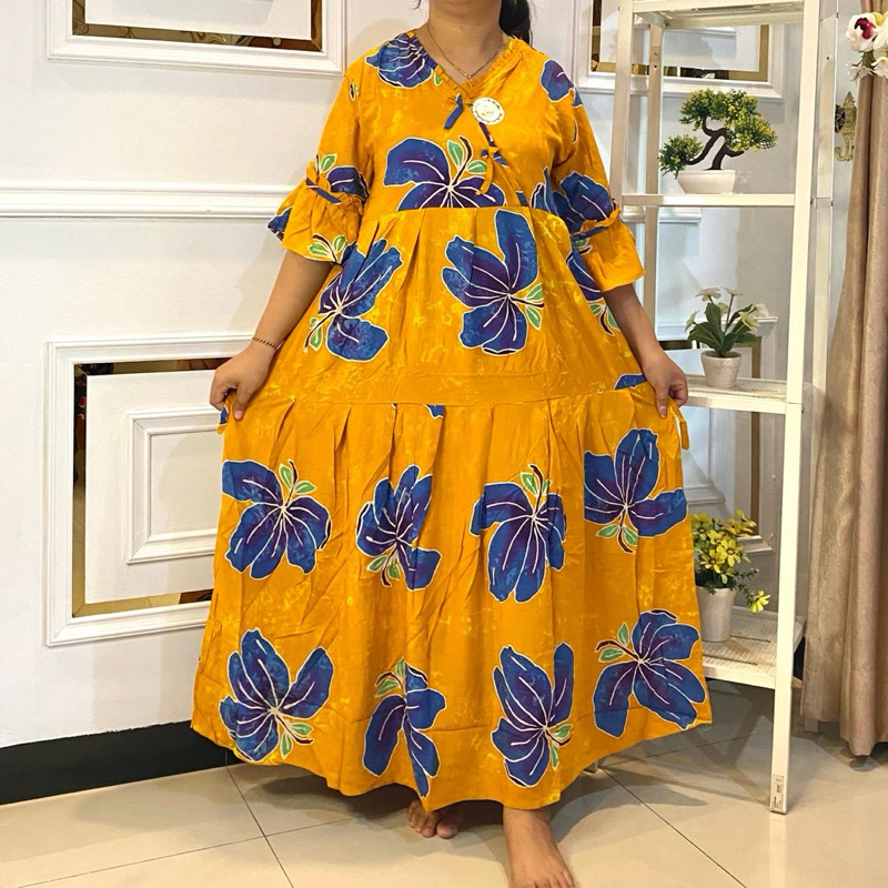 Sekdress (SD) Batik Copar Airin Kimono Susun Tgn 3/4 Terompet