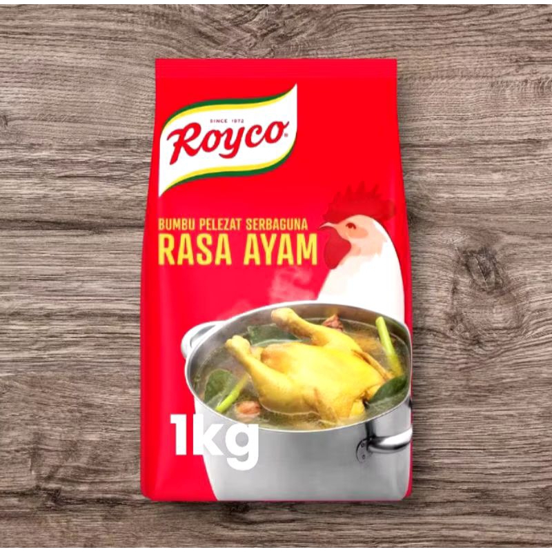 

Royco bumbu penyedap rasa kaldu ayam 1kg 1kotak 6bungkus