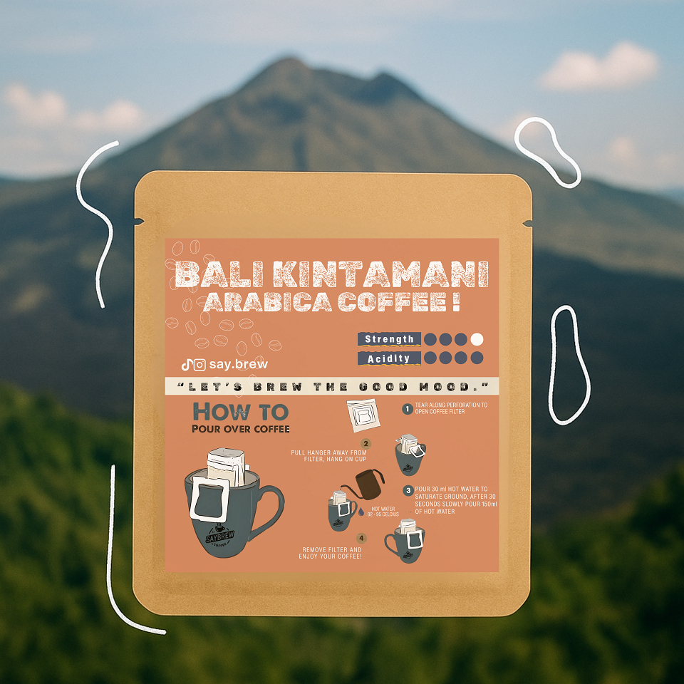 

Kopi Drip Arabica Coffee Bali Kintamani 100% Asli