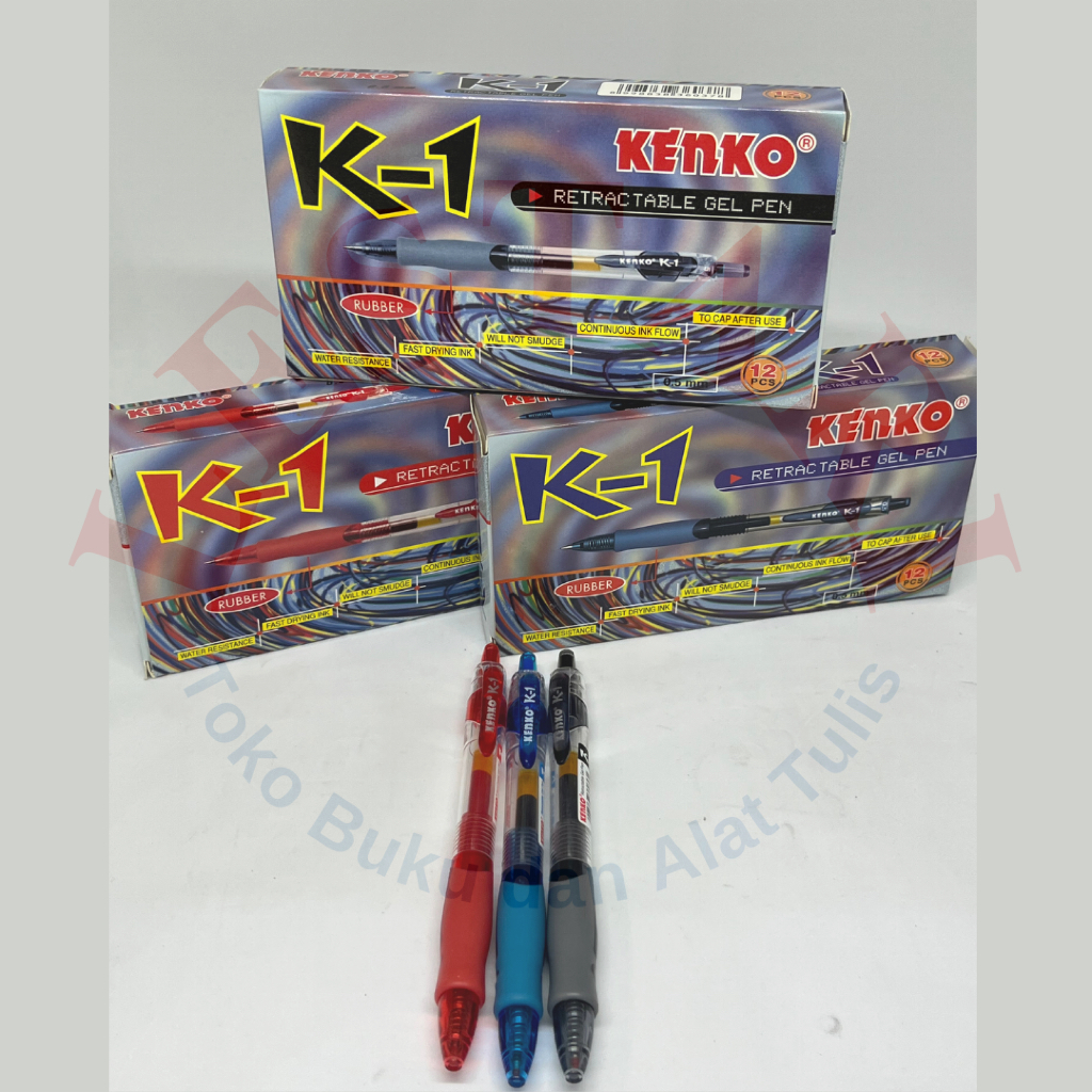 

Pulpen Kenko K1, Easy Gel, dan KE100