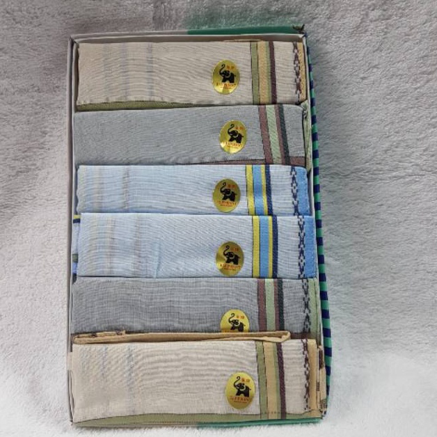 KODE T44Y 1 dus Saputangan pria warna tua  muda merk Elephant  isi 6