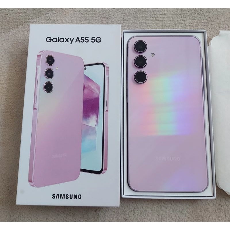 SAMSUNG A55 5G RAM 12/256GB SEKEN LENGKAP GARANSI RESMI