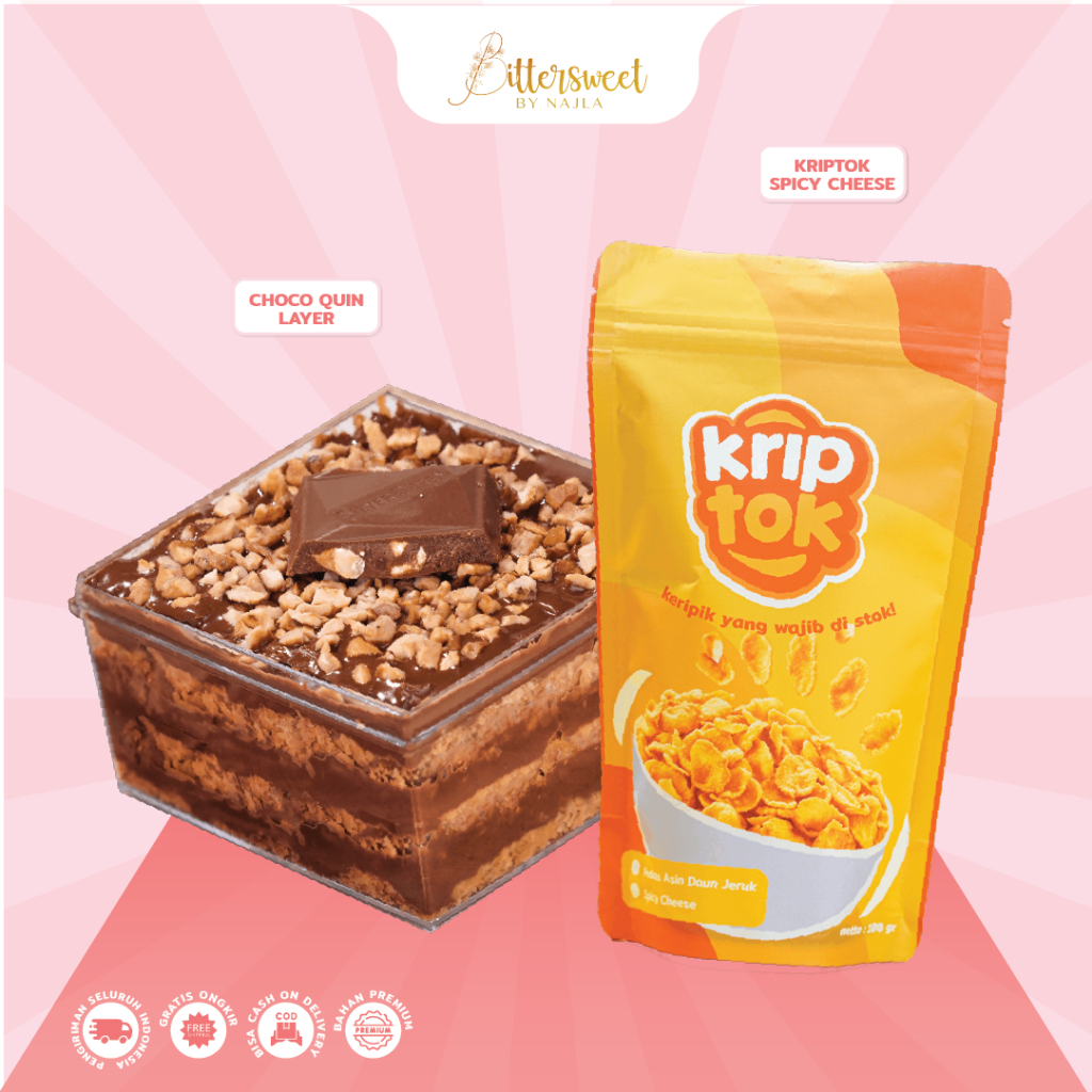 

[ FLASH SALE ] Choco Quin Layer + Kriptok Spicy Cheese