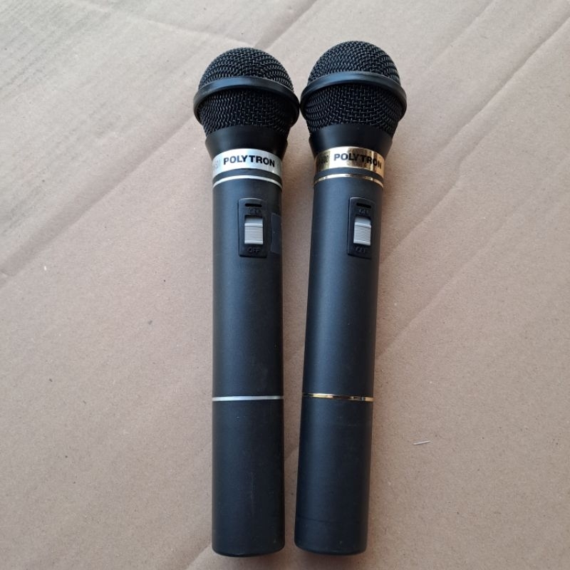 Mic wireless fm Polytron tanpa receiver spul hidup