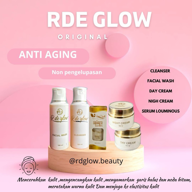 RD GLOW PAKET CLEANSER DENGAN SERUM LOUMINOUS