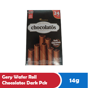 

GERY WAFER ROLL CHOCOLATOS DARK PCK 16/14g