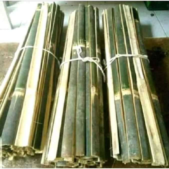 bambu bilah bambu bahan pagar tanaman bilah bambu apus ukuran 60cm ampai 150cm