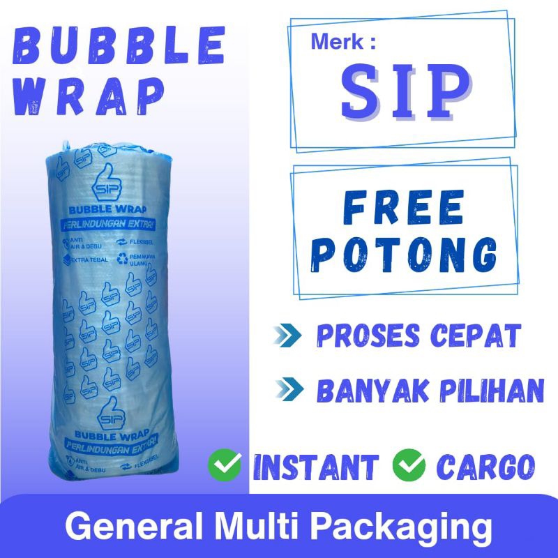 

Bubble Wrap Size 125 cm x 50 mtr Kualitas Mulia Pack