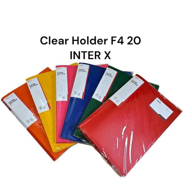 

clear holder folio inter x folder 20 map dokumen F4