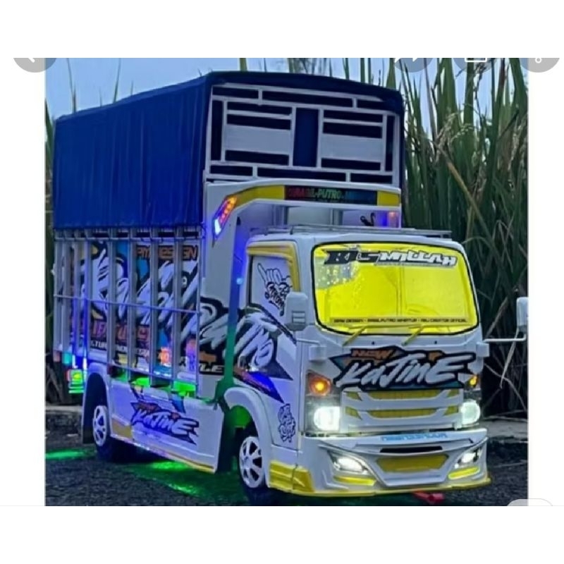 MINIATUR TRUK OLENG FULL VARIASI LAMPU LED