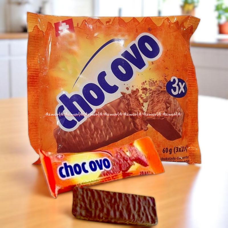 Choc Ovo 3x 60gr Choc Ovo Chocolate Ovomaltine Coklat Kemasan Mini Kecil Wafer Coklat Renyah
