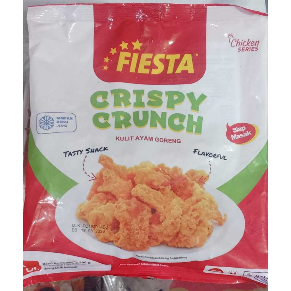 

FIESTA CRISPY CRUNCH kulit ayam goreng 300gram harga murah