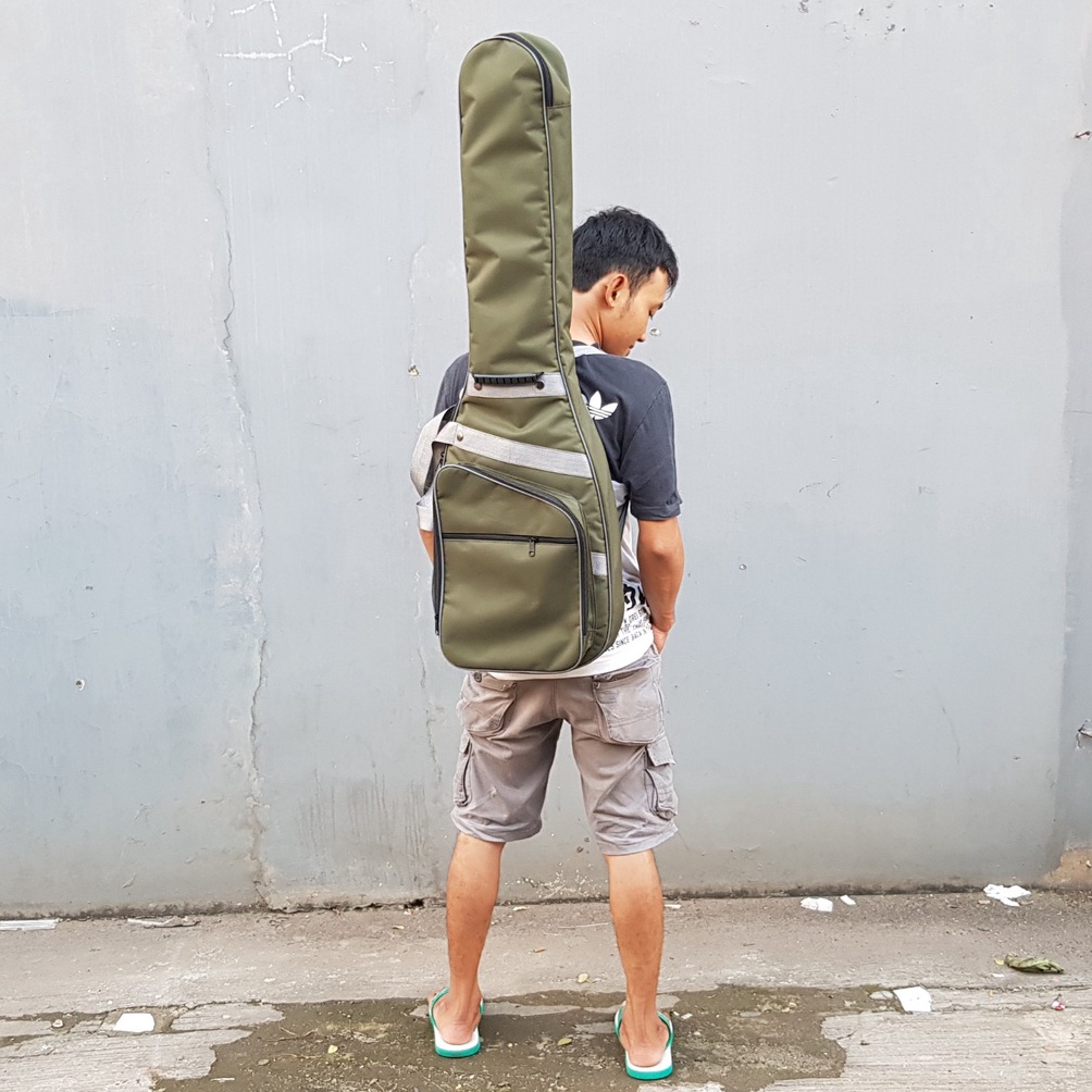 KODE R28F Tas gitar listrik tebal anti air bass elektrik terbaru murah gigbag hardcase
