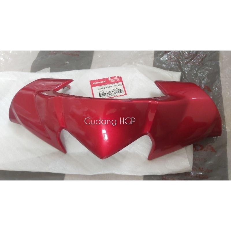 Cover Handle Top Red Maroon Revo Batok Kepala Atas Absolute 110 53203-KWW-A00CSR Honda Genuine Parts