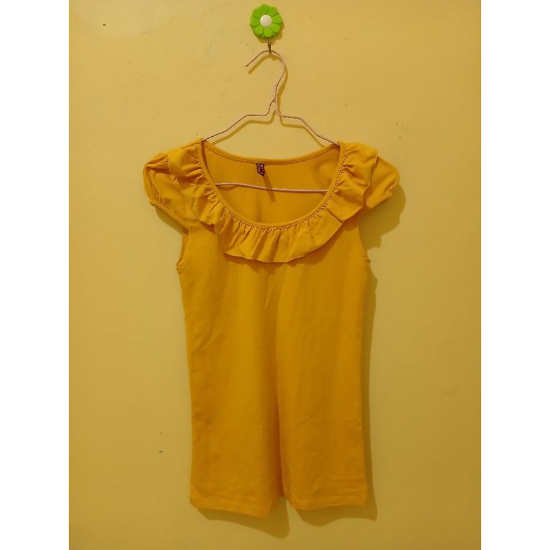 PRELOVED BLOUSE RUFFLE ATASAN WANITA KANTOR INNER BLAZER KANTOR ATASAN OFFICE INNER BLAZER OFFICE LO