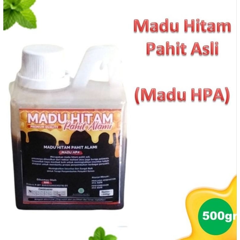 

Madu hitam pahit alami, madu HPA kemasan 500 gram, 100% madu murni