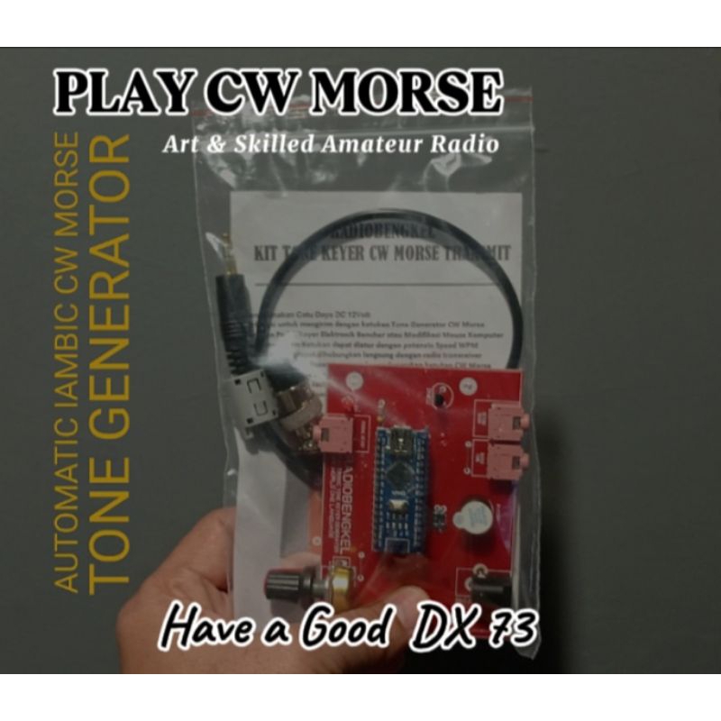 AUTOMATIC IAMBIC TONE GENERATOR CW MORSE
