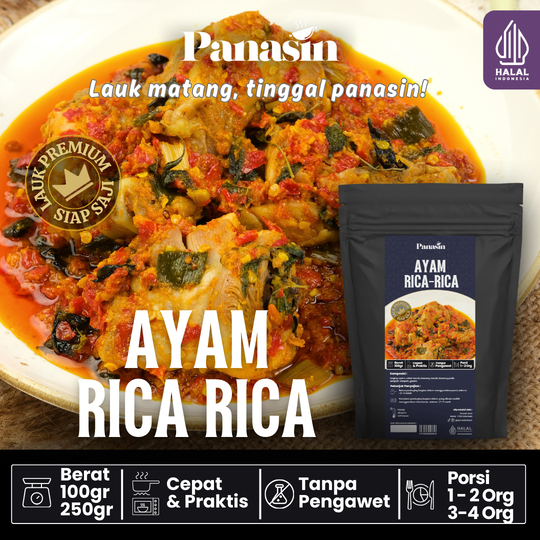 

PANASIN Ayam Rica-Rica - Porsi Keluarga 250g & Porsi 100g