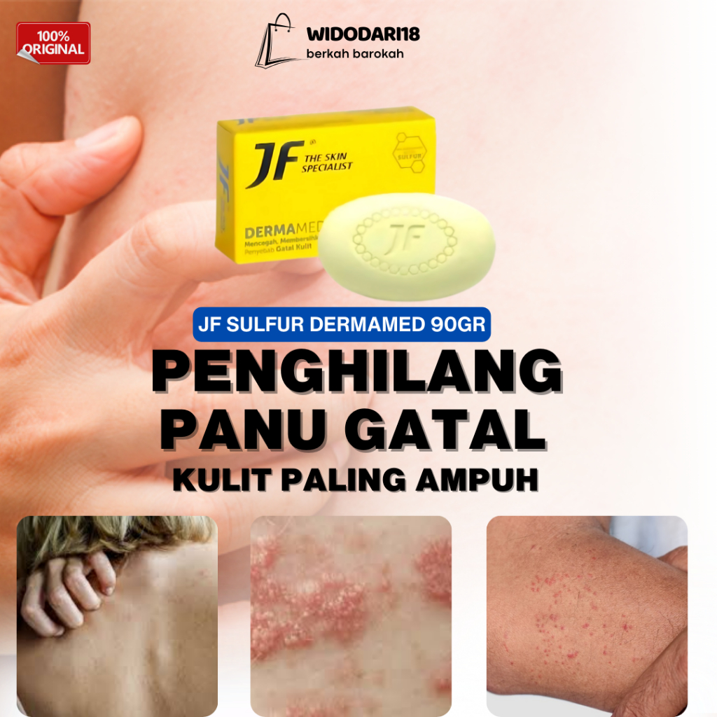 Sabun Jf Sulfur Dermamed Batang Anti Gatal Untuk Kulit Panu Kadas Kurap Original Ampuh