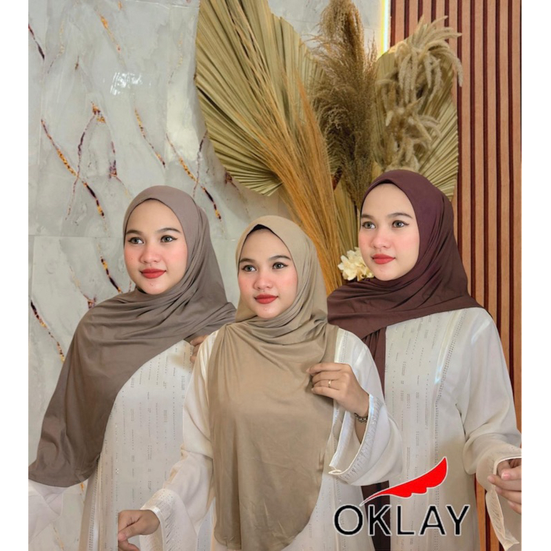 HIJAB PASMINA INSTAN KAOS OVAL DAGU BELAH