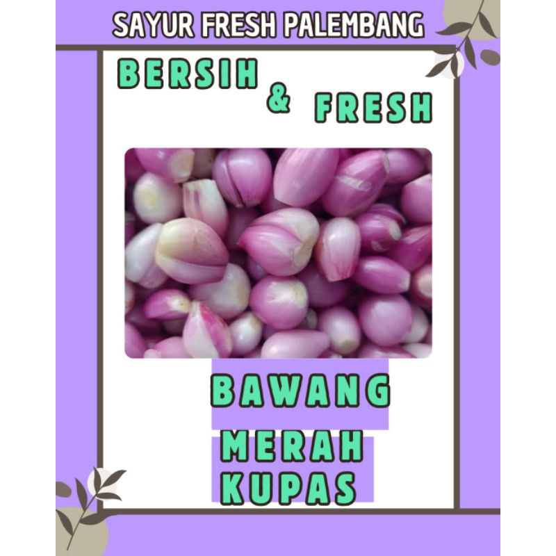 

BAWANG MERAH KUPAS BERSIH & FRESH - PALEMBANG