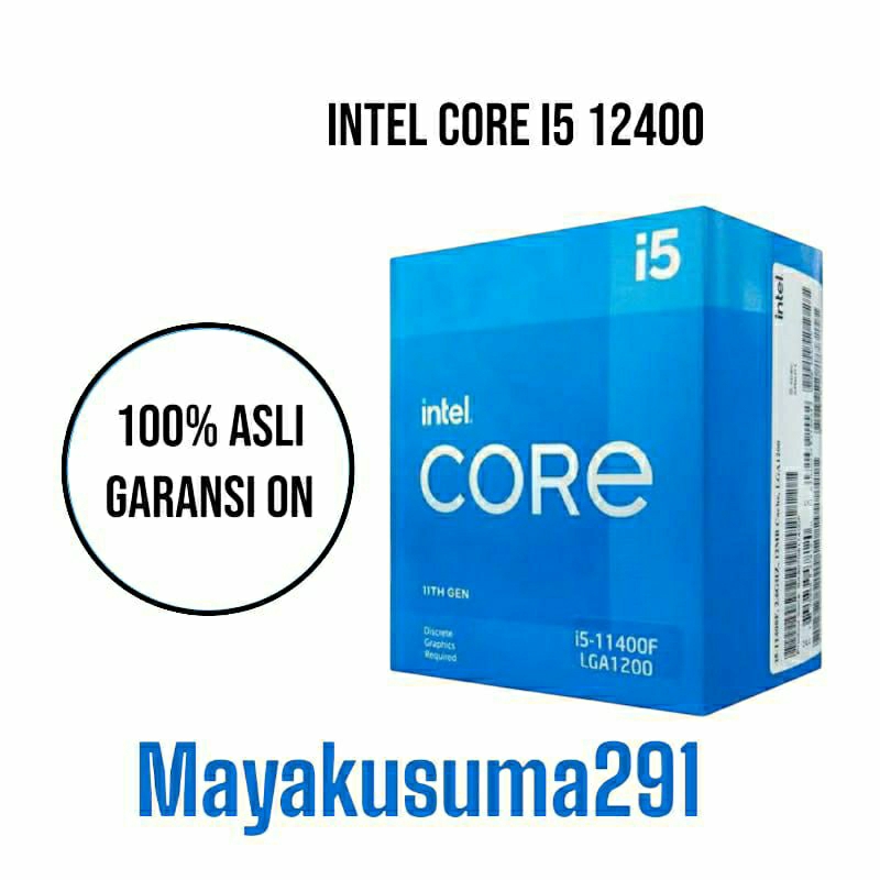 Processor Intel i5 Gen 12 12400