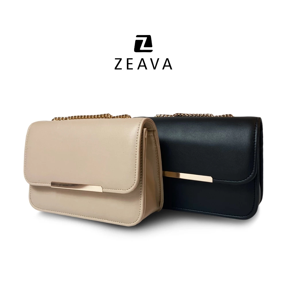 Tas Zeava Tamslime Gabriella Sling Bag Wanita Selempang Hitam Elegan Serbaguna Fashion