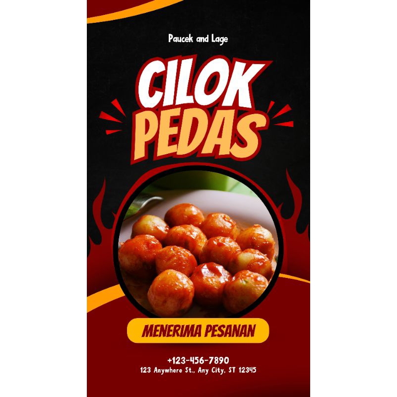 Jasa Desain Menu Makanan Seblak