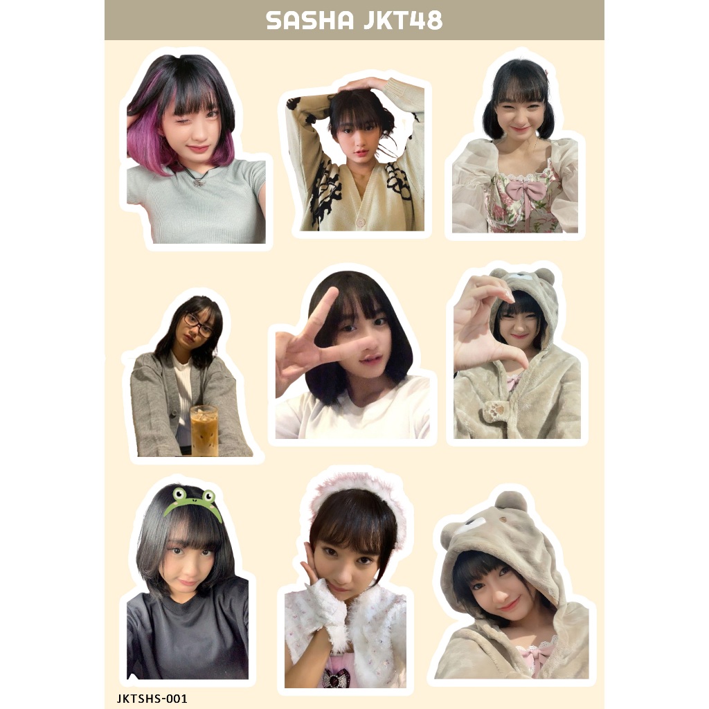 

SASHA STIKER JKT 48 I STIKER JKT 48 I JKT 48 NEW ERA I STIKER SASHA JKT48 I STIKER HOLOGRAM JKT48