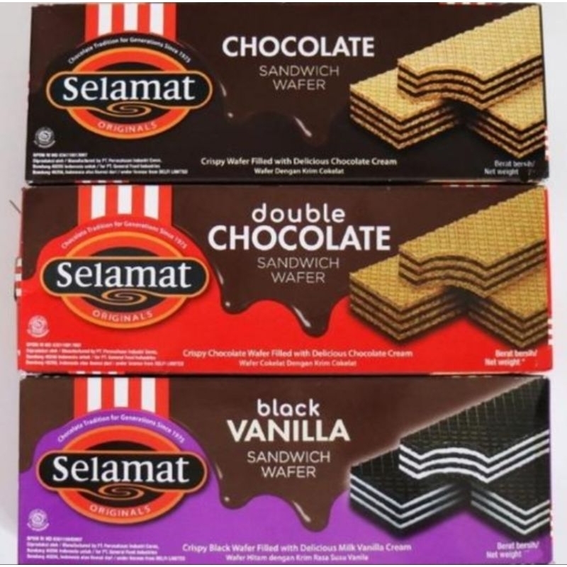 

Selamat Chocolate Sandwich Wafer 145 gram