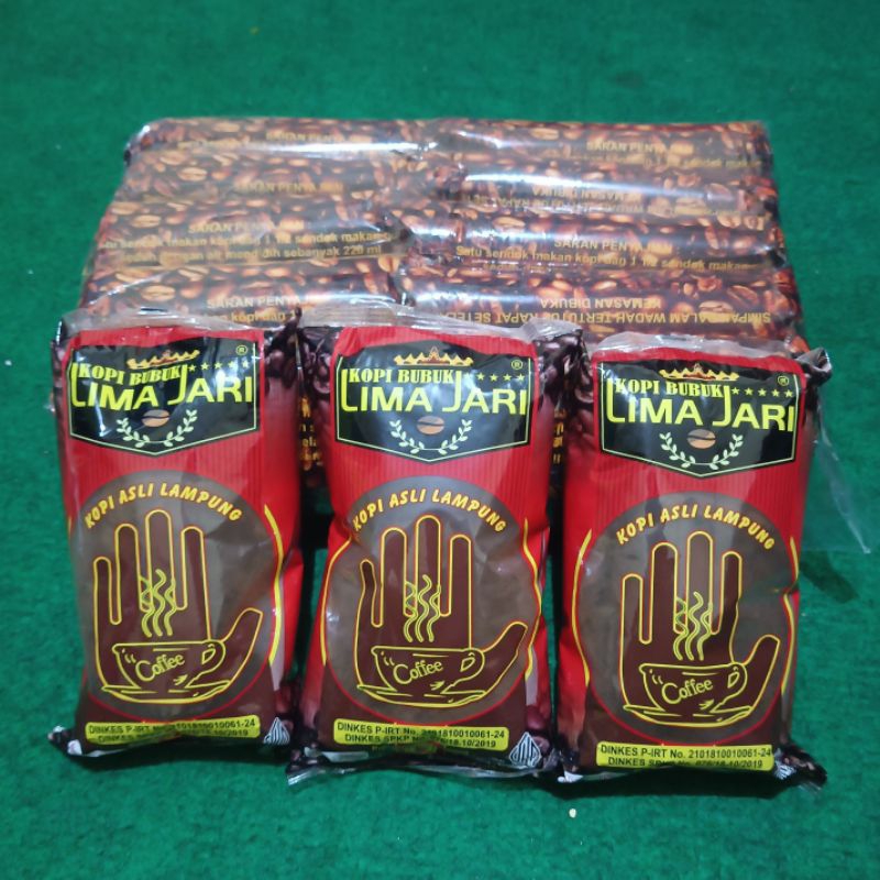 

3 Pcs Kopi Lima Jari 200gr Kopi Asli Lampung